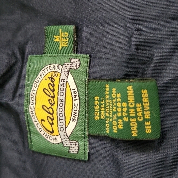 CABELA'S Gore-Tex Blue & Gray Windbreaker Jacket - Picture 7 of 11